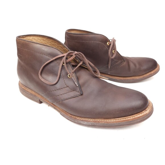 UGG Dagmann Men's Size 12 US Grizzly Brown Leather Chukka Ankle Boots 1018684 - Picture 3 of 11